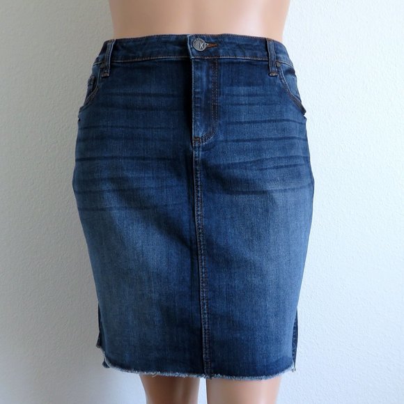 KUT from the KLOTH Jeans Alice Skirt Size 14W NWT - Picture 5 of 7